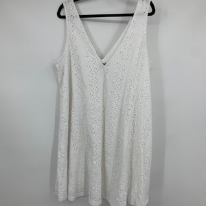 NEW ASOS dress 12 curve white sleevelsss cutout